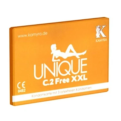 Imagen de Kamyra Unique C.2 Free XXL, preservativos sin latex y grandes, 1 x 3 ud.