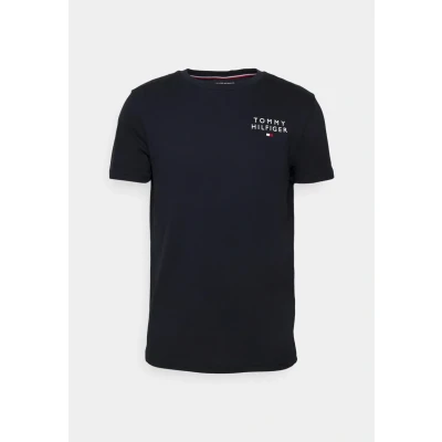 Imagen de Tommy Hilfiger Originalcn SS LOGO Camiseta de pijama, Hombre, Talla: Small, Desert sky