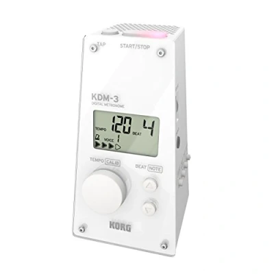 Imagen de KORG Metrónomo digital estilo pirámide, blanco