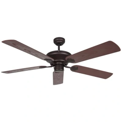 Imagen de Orbegozo CP 74132 Ventilador de techo sin luz para exterior, 5 palas, 132 cm diámetro, potencia 60 W y 3 velocidades, negro