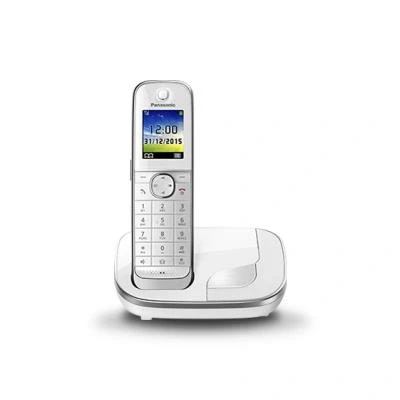 Imagen de Panasonic KX TGJ310 Teléfono (Teléfono DECT, Altavoz, 250 entradas, Identificador de Llamadas, Blanco) [versión importada]