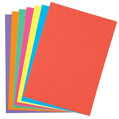 Imagen de Baker Ross Tarjetas Arcoíris A5 22gsm (paquete de 5) perfectas para actividades artísticas y artesanales niños, collages, maquetas más