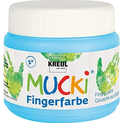 Imagen de KREUL Mucki Pinturas para dedos, color azul claro