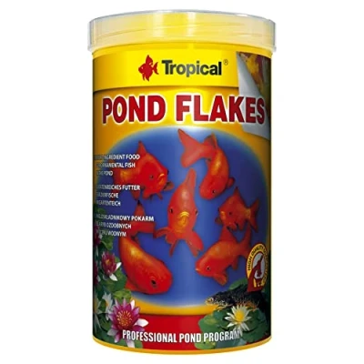 Imagen de Pond Flakes 1000ml / 145g Alimento Multi ingrediente en Forma de Copos para Peces Ornamentales Estanque