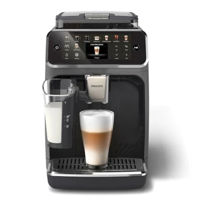 Imagen de Philips Serie 5500 Cafetera Superautomática Sistema de leche LatteGo, 20 tipos café personalizables, Extracción silenciosa SilentBrew, Prendido rápido QuickStart, Pantalla TFT