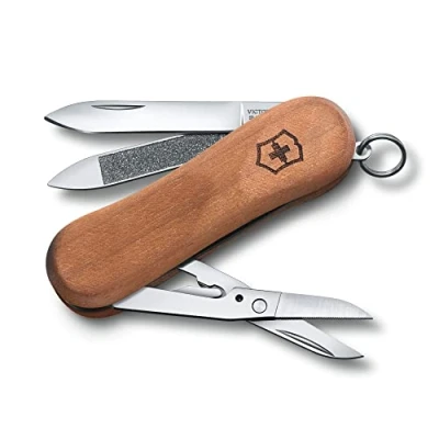 Imagen de Victorinox Executive Wood 81, Navaja multiusos suiza, 65 mm, Madera de Nogal