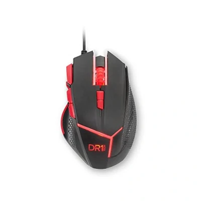 Imagen de DR1TECH [Amazon Exclusive] Hunter Ratón Gaming Profesional [5 Pesas Extraíbles + Triple Fire] 9 Teclas hasta 4200 dpi Ergonómico con Cable para PC/PS4/XBOX