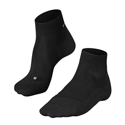 Imagen de FALKE RU4 Light Performance Short M SSO lyocell hilo funcional anti ampollas fino 1 par, Calcetines para correr Hombre, Negro (Black Mix 3010), 42 43
