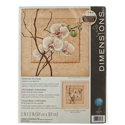 Imagen de Dimensions ORQUÍDEAS ORIENTALES, Algodón, Varios, 12 x (30 30 cm)