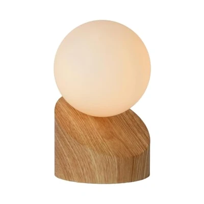 Imagen de LUCIDE LEN Lámpara de mesa Ø 10 cm 1xG9 Madera clara