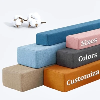 Imagen de Homesally Tamaño Personalizado Relleno para Huecos De Cama, Almohada Cabecero Reposabrazos, Extensor Colchón Cama Individual/Doble, Funda Extraíble