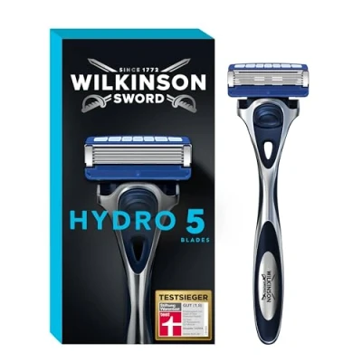 Imagen de Wilkinson Sword Hydro 5 Skin Protection Regular Maquinilla de Afeitar Hojas con 1 Recambio Banda Lubricante Enriquecida Pro Vitamina B5