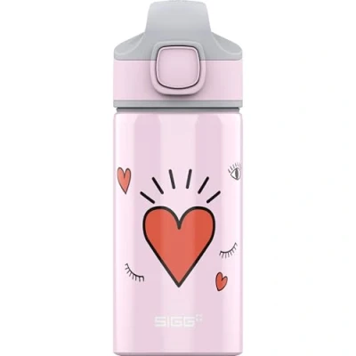Imagen de SIGG Miracle Girl Power Cantimplora infantil (0.4 L), resistente botella para niños con tapa hermética, de agua aluminio pajita usar una mano