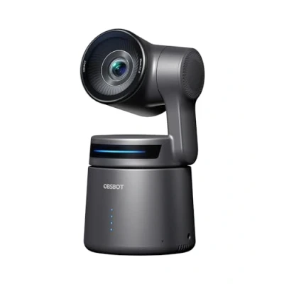 Imagen de OBSBOT Tail Air Streaming Camera 4K, Cámara PTZ con Seguimiento AI, Aplicación Inteligente, Control por Gestos, HDMI/USB C/Inalámbrico, de Video para Vlogs.
