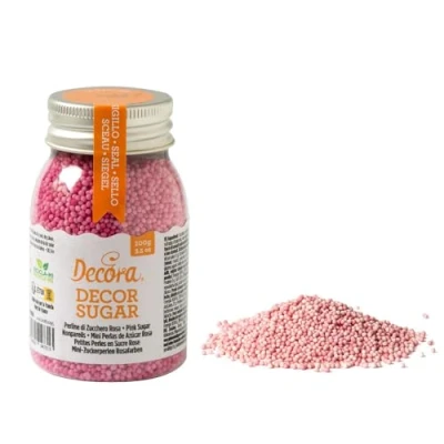 Imagen de Decora Perlas De Azucar Rosa 100 g