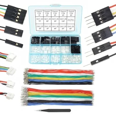 Imagen de GH conectores a Dupont 2.54 Kit de cables y preengarzados compatibles con JST 1,25 mm para Pixhawk Cube 6C 6X Pixhawk4 20 cm alambre silicona