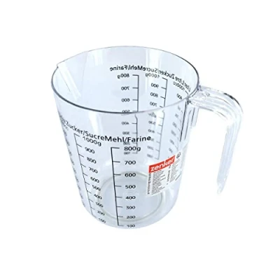 Imagen de Zenker FCK008811 008811 Vaso medidor, Vidrio dosificador, Jarra graduada, plástico, Transparente, 17 x 15,5 11,7 cm