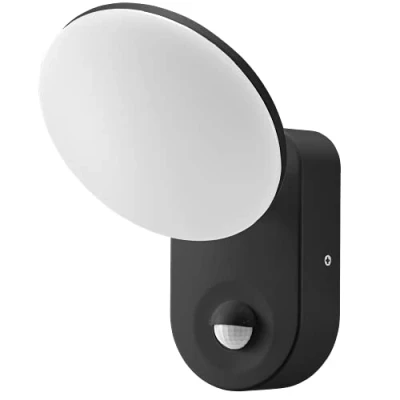 Imagen de Adviti RIOLIT Iluminación Exterior LED con Sensor de Movimiento e Interior Control Intensidad Luz LUX y Ajuste Tiempo IK 10 (negro)