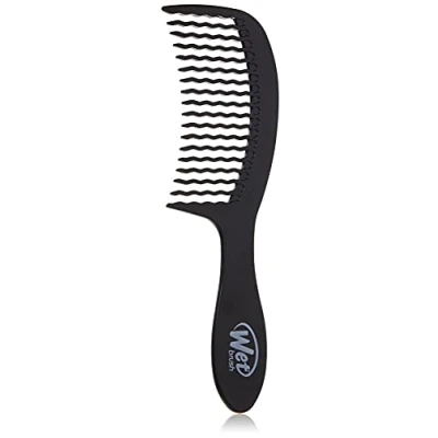 Imagen de WetBrush Detangling Easy Glide Comb Wave Tooth Design Suitable for All Hairtypes Black