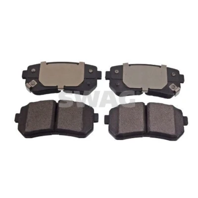 Imagen de SWAG 33 10 7192 Juego de pastillas freno Eje trasero con avisador acústico desgaste Chapa antichirridos HYUNDAI: Tucson, Kona SUV