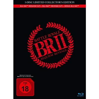 Imagen de Battle Royale 2 3 Disc Limited Collector&#039;s Edition Mediabook inkl. Requiem Cut, Revenge Cut und Bonus BD [Alemania] [Blu ray]