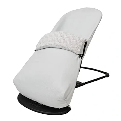 Imagen de Funda + Saco para Hamaca BabyBjörn Balance Soft (SUSTITUYE tapicería Original), Hipoalergénica, Hipersuave, Transpirable. (Piqué Algodón Gris)