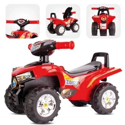 Imagen de Quad Moto Correpasillo para Niños a Partir de 1 año, vehículo Coche tobogán bebé (Rojo)