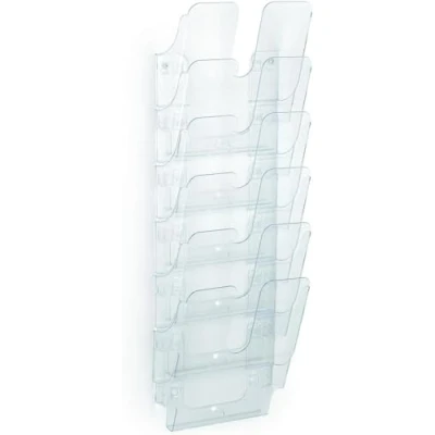 Imagen de Durable 1700008401 Juego de dispensadores folletos (Flexiplus 6, retrato A4) 1 juego, transparente