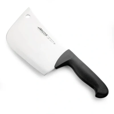 Imagen de Arcos Cuchillo Carnicero Cleaver Acero Inoxidable Nitrum 7&quot; Mango Polipropileno en Negro Plata istema Identificación Color Resistente y Duradero erie 2900