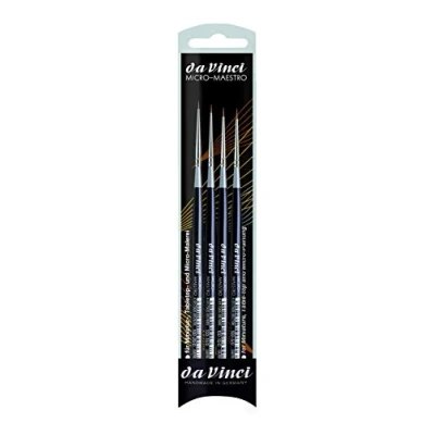 Imagen de Da Vinci : Micro Maestro Kolinsky Red Sable Brush Serie 100, Juego de 4