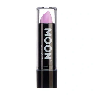 Imagen de Moon Glow Barra de labios neón UV color brillante Brilla bajo los rayos Lila pastel 19 g (Paquete 1)