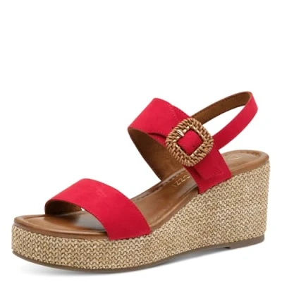 Imagen de Marco Tozzi Sandalias de cuña, Mujer, Talla: 38, Red Zapatos