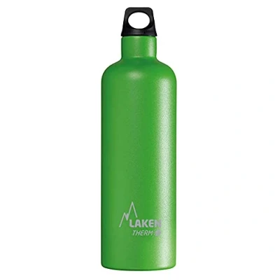 Imagen de Botella Térmica de Acero Inoxidable Doble Pared Aislada al Vacío Laken (0,75L Verde) Para Niños y Adultos/Para Gimnasio Deportes Resistente Duradera