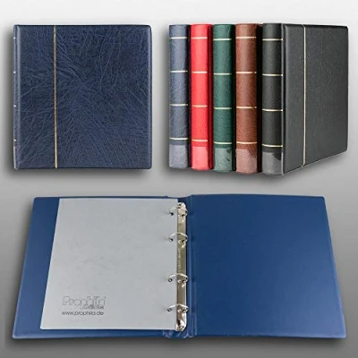 Imagen de Prophila ringbinder for Coins, banknotes, Postcards, First Day Sheets, Blue
