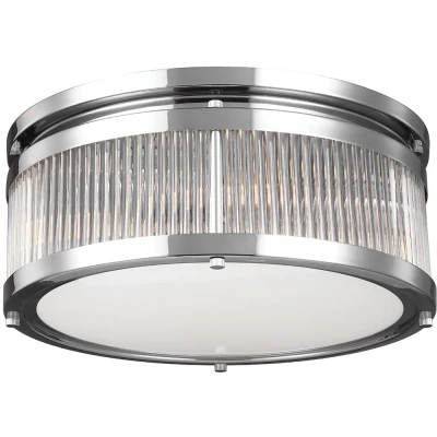 Imagen de FEISS Plafón LED Paulson IP44 cromo Ø 38,1 cm