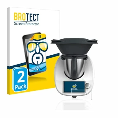 Imagen de BROTECT Protector Pantalla para Vorwerk Thermomix TM6 / BimbyTM6 Transparente (2 Unidades) Anti Huellas