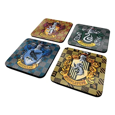 Imagen de Harry Potter Juego de Pinceles Fibra Protector Impermeable Posavasos para Mantener los Huevos (4 Piezas)