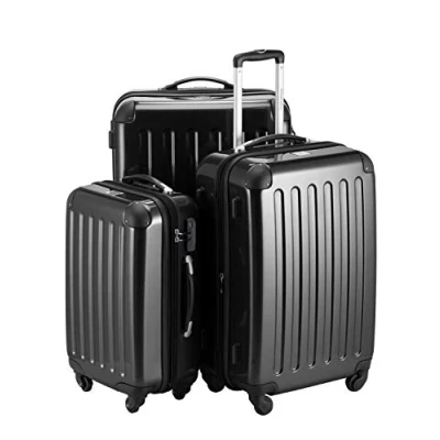 Imagen de Hauptstadtkoffer Alex, Maleta a Mano Rígida, Negro (Black), Set de 3