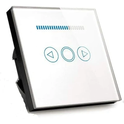 Imagen de interruptor regulador de intensidad táctil luz estándar UE con indicador LED, pared
