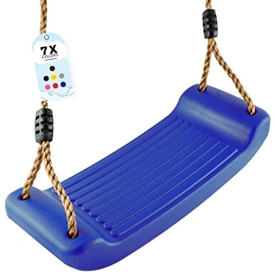 Imagen de GO!Elements Columpio Jardín Exterior Niños Columpios Infantiles Asiento Jardin Infantil Altura Ajustable Antideslizante Color: Gris