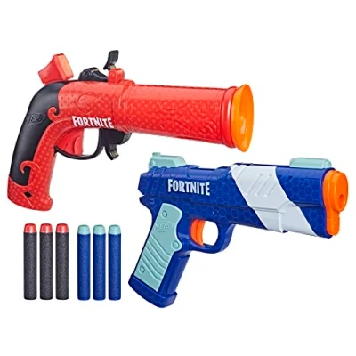 Imagen de Nerf Set Doble Fortnite Incluye 2 lanzadores 6 Dardos de Espuma Elite