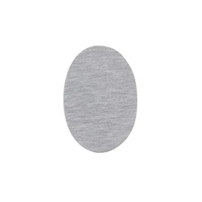 Imagen de Haberdashery Online rodilleras para chándal Parches termoadhesivos reparar ropa deportiva. 2 Coderas o de 13,9 x 9,3 cms. Color: Gris plata