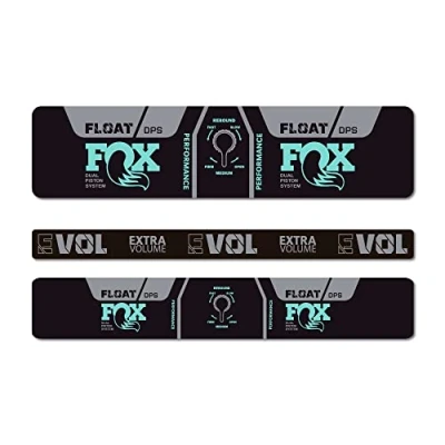 Imagen de STAR SAM Pegatinas Compatibles con amortiguador bici Fox Float Performance DPS EVOL 2021 Menta 1 CMT