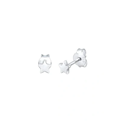 Imagen de Elli Pendientes Niños con el Símbolo de las Estrellas en Look Astro Plata Ley 925
