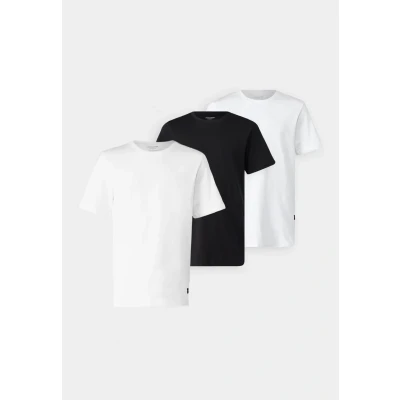 Imagen de Jack &amp; Jones Jjenoa TEE 3 PACK Camiseta básica, Hombre, Talla: Large, White/black