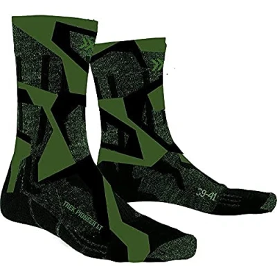 Imagen de X SOCKS Trek Pioneer Light Socks, Unisex Adulto, Forest Green/Modern Camo, 35 38