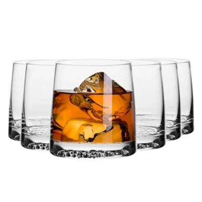 Imagen de Krosno Vasos de Whisky Set 6 370 ML Colección Fjord Ideal para Casa, Restaurante y Fiesta Apto Lavavajillas