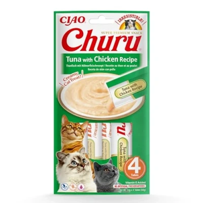 Imagen de CHURU Cat Receta DE ATUN con Pollo 4X 14GR