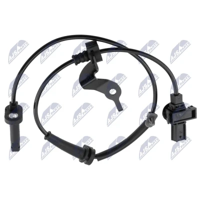 Imagen de NTY HCA HD 146 Sensor de ABS Eje delantero, izquierda con cable, pinza/grapa para vehículos 2polos