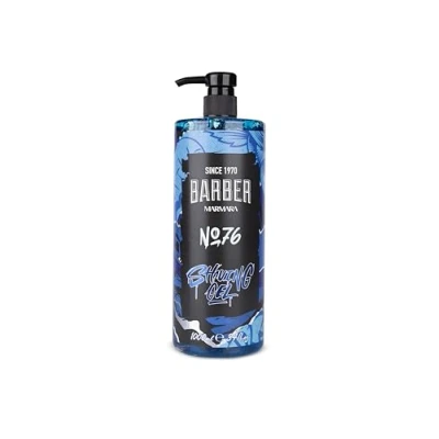 Imagen de BARBER MARMARA Gel de afeitar para hombre No.76 hombre, transparente, 1000 ml, afeitado preciso los contornos la barba No hace espuma Enfría piel